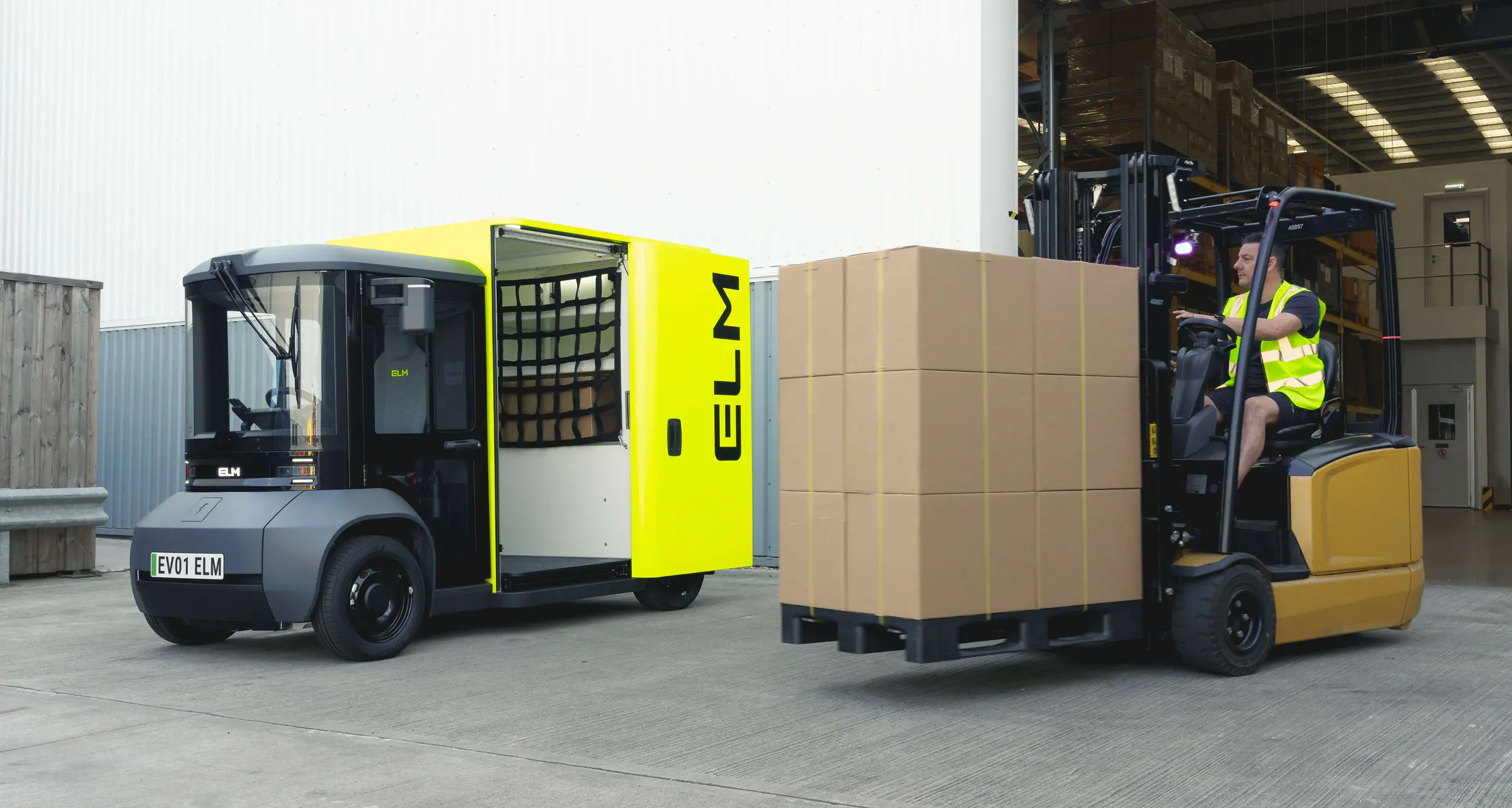 ELM vehicle in a depot operation
